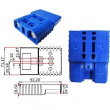 BATTERY CONNECTOR XBE 160 AMP BLUE 536068